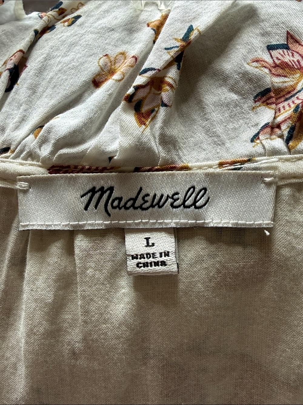 Madewell Ruffle Button-Front Trapeze Dress - Picture 6 of 7